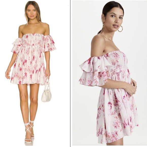 Misa Los Angeles Dresses & Skirts - MISA Los Angeles Dina Dress Size M Abstract Rose Flora